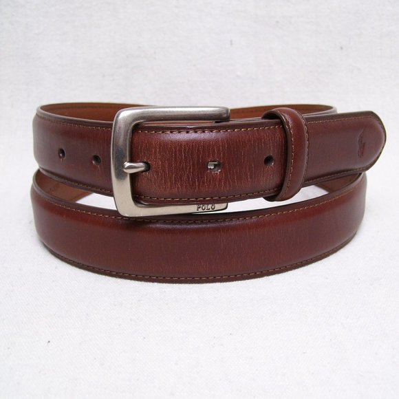 Polo Ralph Lauren Other - Plain Brown Leather Belt Branded Buckle